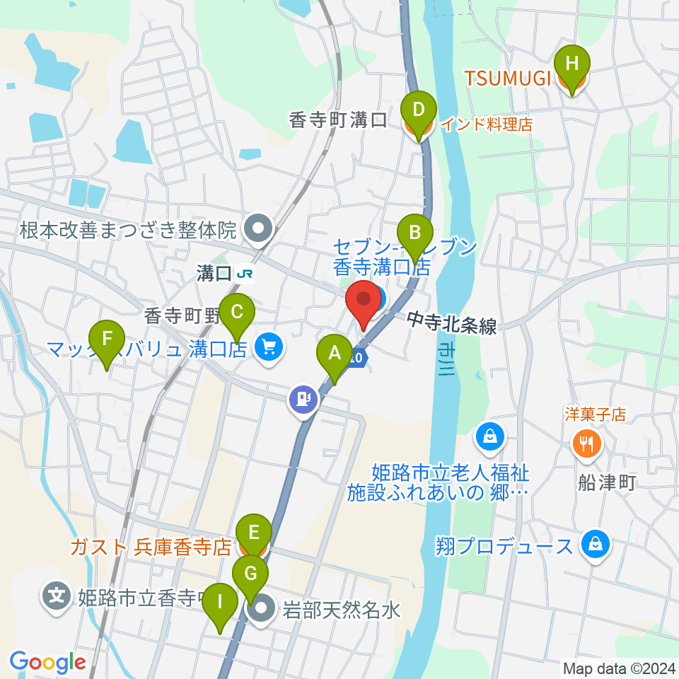 BANKS (バンクス) 周辺のファミレス・ファーストフード一覧地図