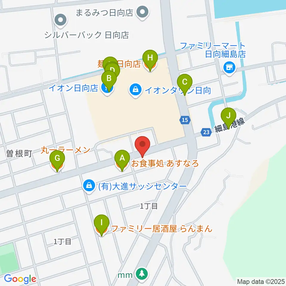 ヴァレンタインカンパニー周辺のファミレス・ファーストフード一覧地図