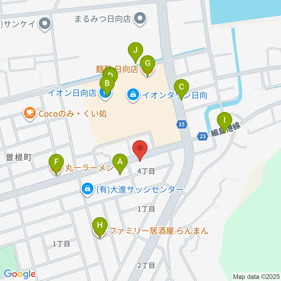 ヴァレンタインカンパニー周辺のファミレス・ファーストフード一覧地図