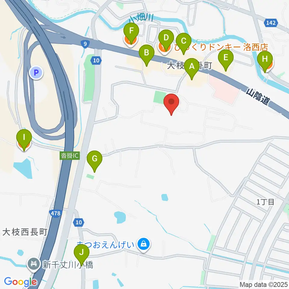 京都市立芸術大学 音楽学部周辺のファミレス・ファーストフード一覧地図