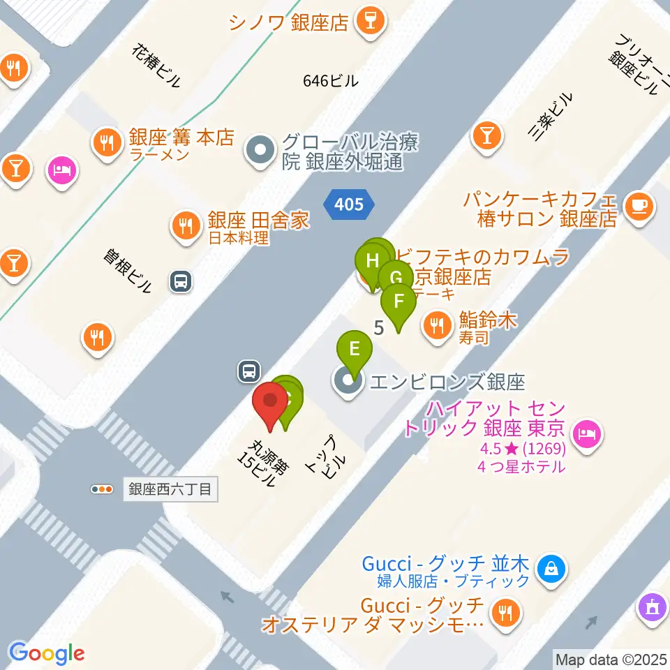 国際新堀芸術学院 東京校周辺のファミレス・ファーストフード一覧地図