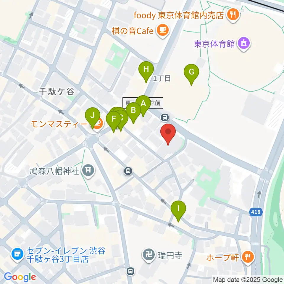 専門学校 東京クールジャパン・アカデミー周辺のファミレス・ファーストフード一覧地図