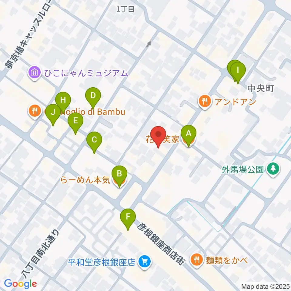 タイドミュージック周辺のファミレス・ファーストフード一覧地図