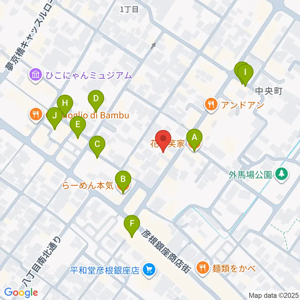 タイドミュージック周辺のファミレス・ファーストフード一覧地図
