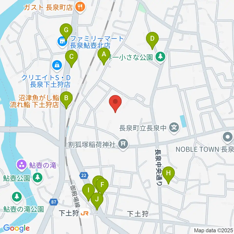 長泉町文化センター ベルフォーレ周辺のファミレス・ファーストフード一覧地図