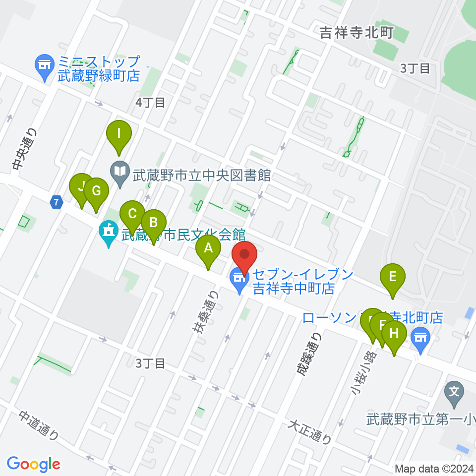 ネイロデザイン周辺のファミレス・ファーストフード一覧地図