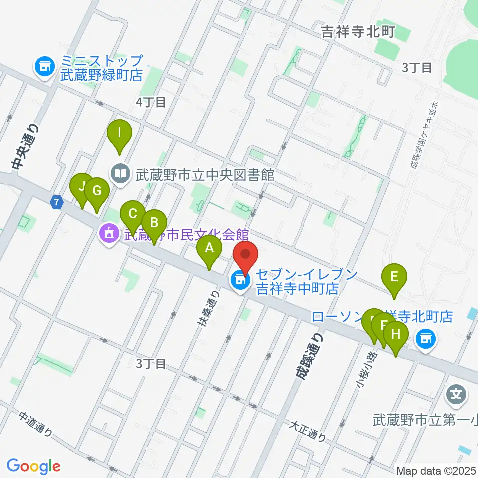 ネイロデザイン周辺のファミレス・ファーストフード一覧地図