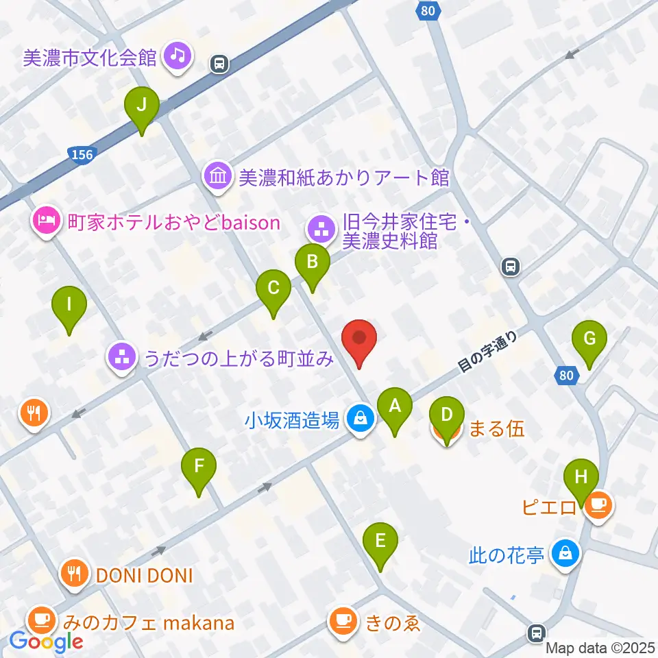 WoodyBlues周辺のファミレス・ファーストフード一覧地図