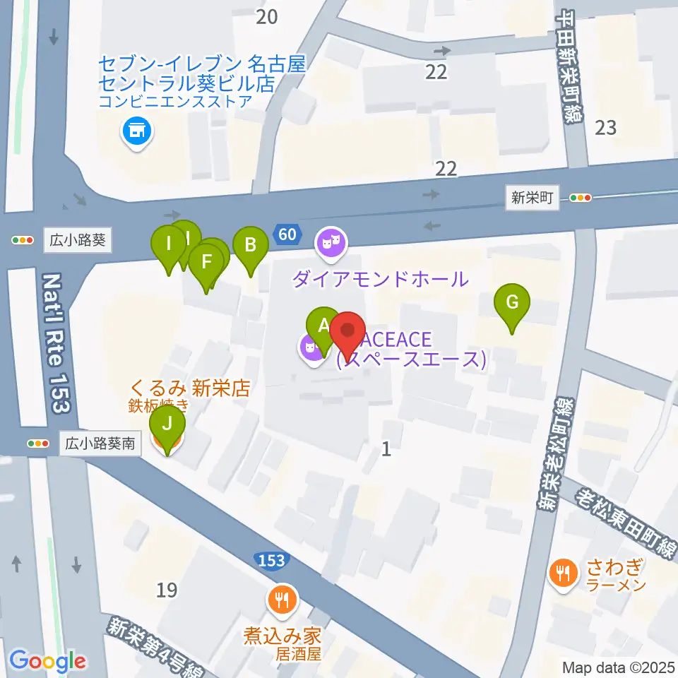 studio KANADiA周辺のファミレス・ファーストフード一覧地図