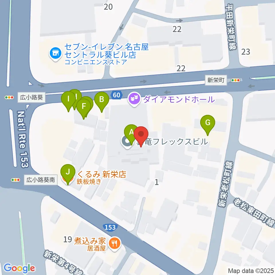 studio KANADiA周辺のファミレス・ファーストフード一覧地図