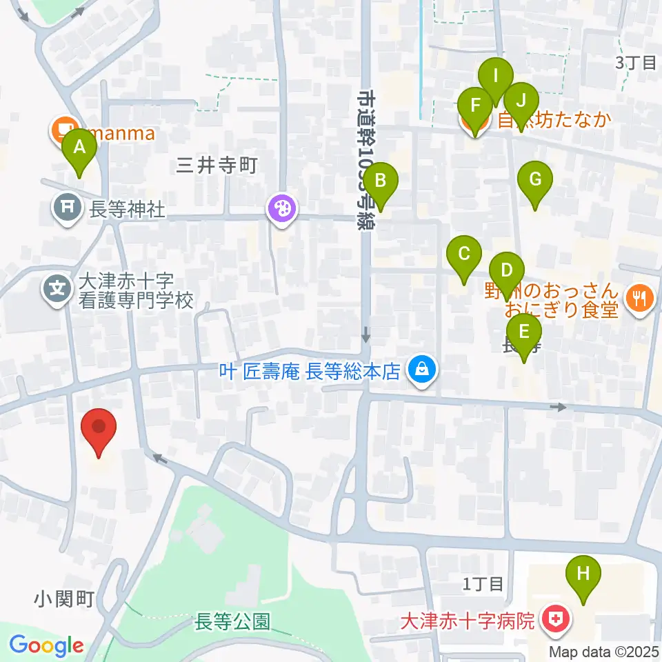ながらの座・座周辺のファミレス・ファーストフード一覧地図