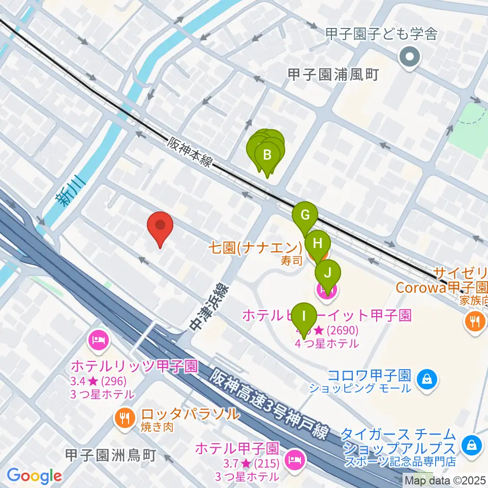 まんまるみかん周辺のファミレス・ファーストフード一覧地図