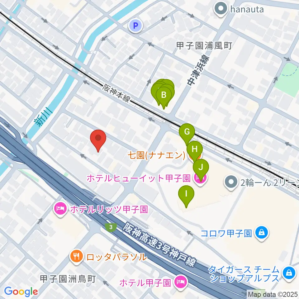 まんまるみかん周辺のファミレス・ファーストフード一覧地図