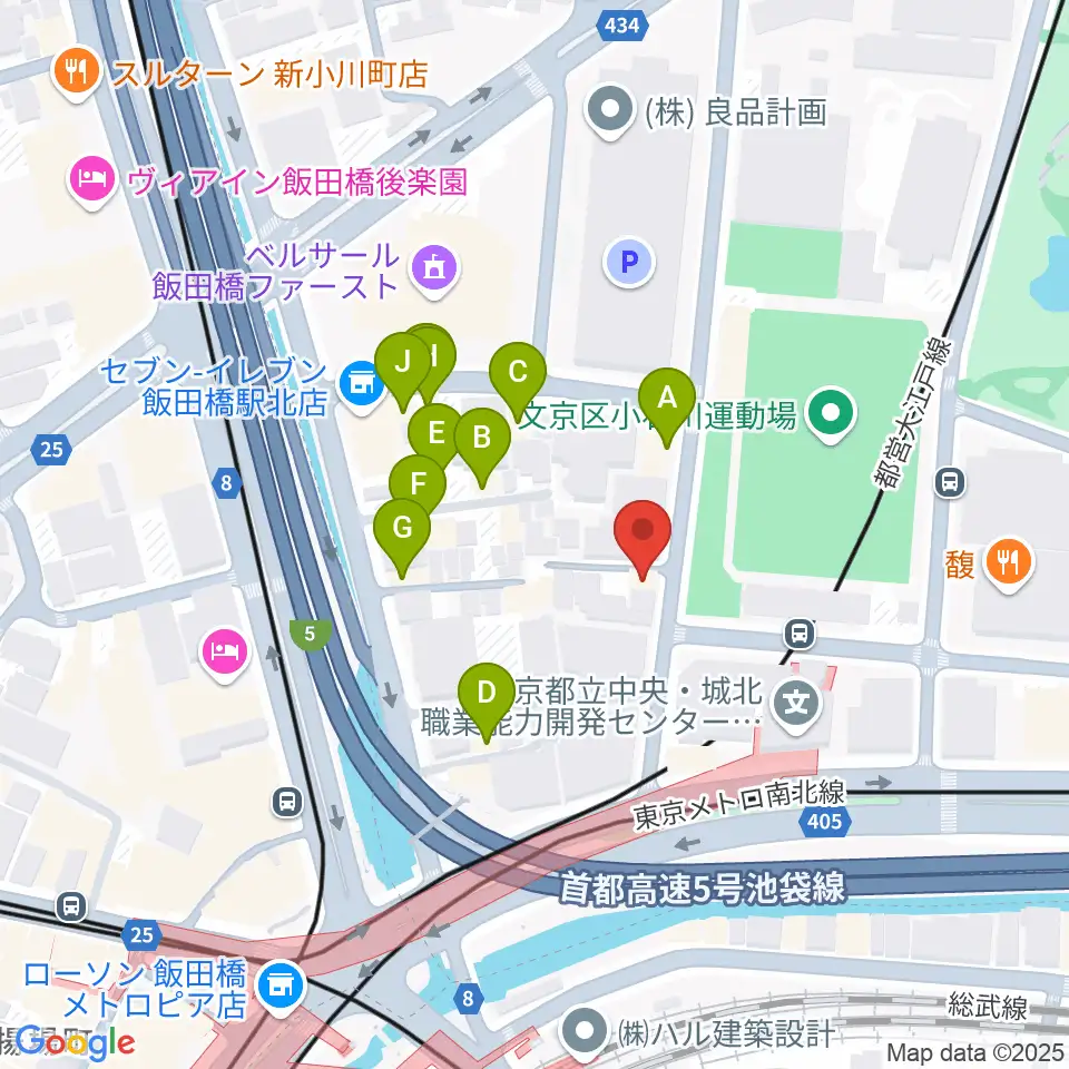 株式会社MATSUO STRINGS周辺のファミレス・ファーストフード一覧地図