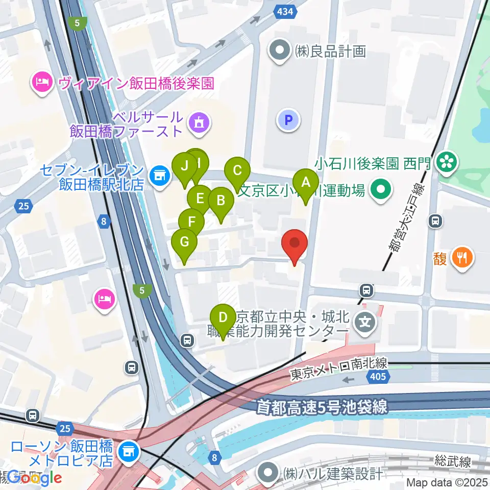 株式会社MATSUO STRINGS周辺のファミレス・ファーストフード一覧地図