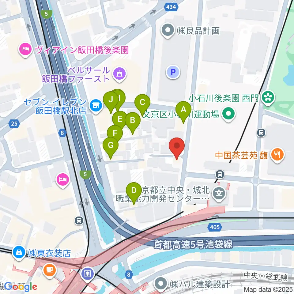 株式会社MATSUO STRINGS周辺のファミレス・ファーストフード一覧地図