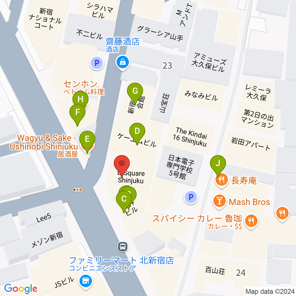 Barchie's周辺のファミレス・ファーストフード一覧地図