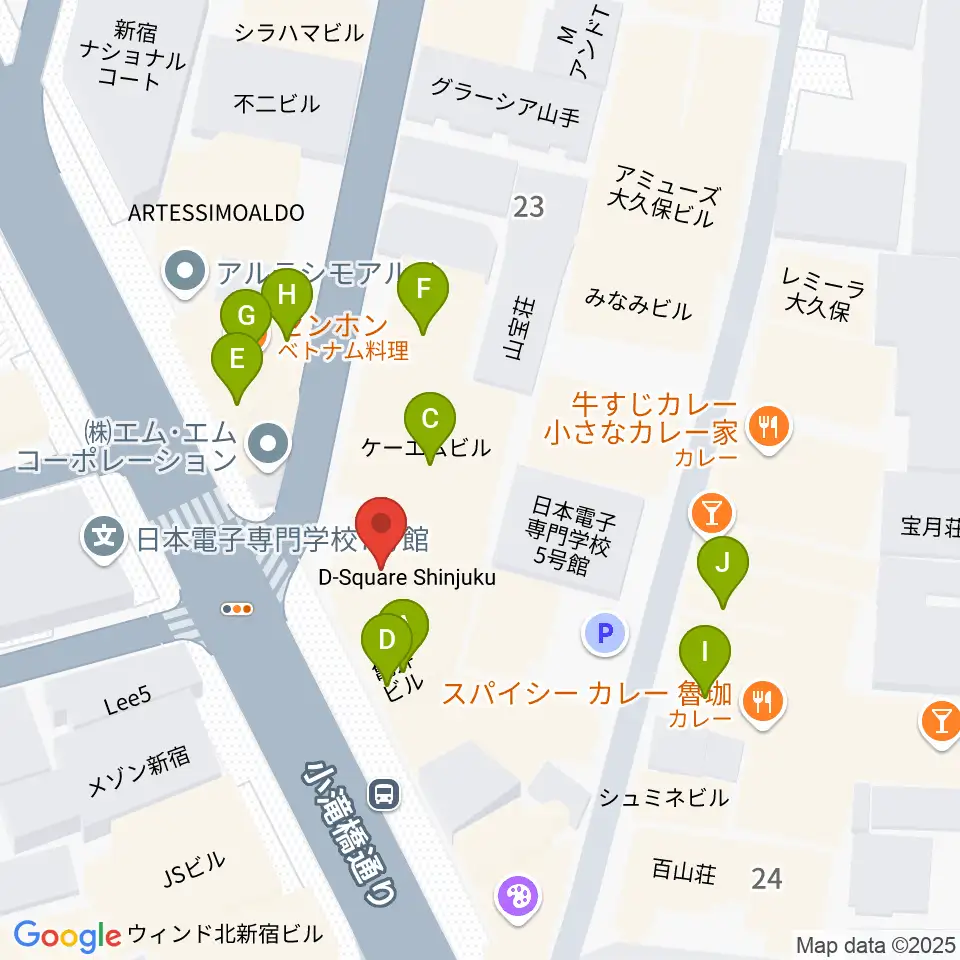 Barchie's周辺のファミレス・ファーストフード一覧地図