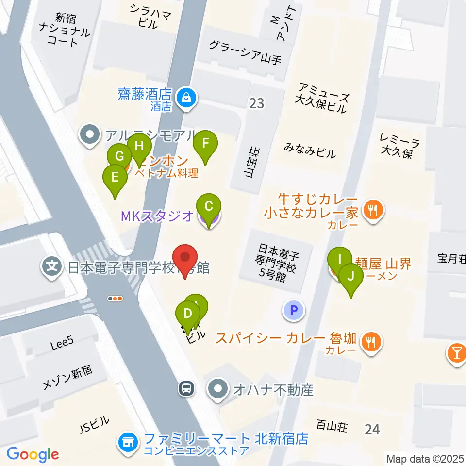 Barchie's周辺のファミレス・ファーストフード一覧地図