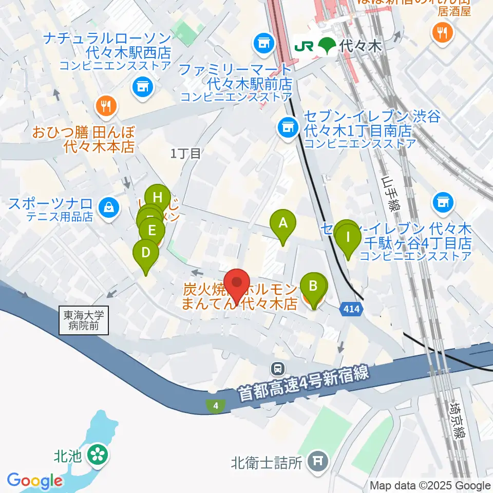 楽弓製作工房 アトリエ ハーモニー周辺のファミレス・ファーストフード一覧地図