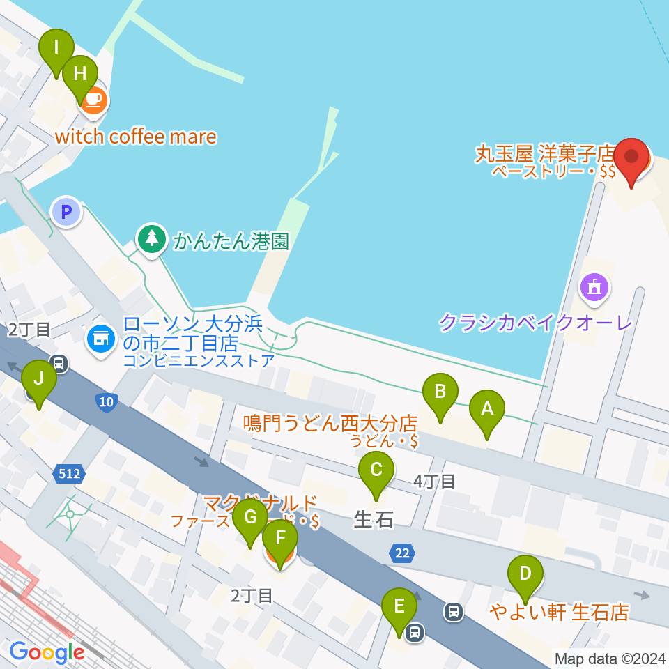 T.O.P.S STUDIO周辺のファミレス・ファーストフード一覧地図