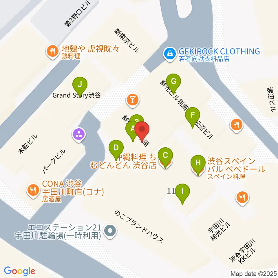マザーズ・レコード周辺のファミレス・ファーストフード一覧地図