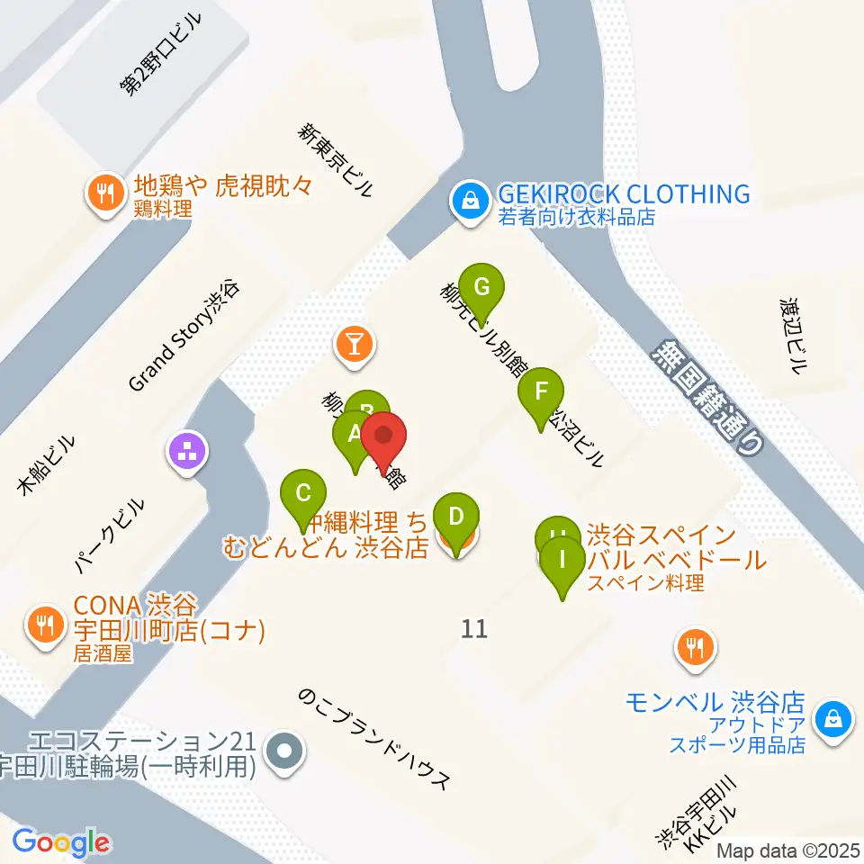 マザーズ・レコード周辺のファミレス・ファーストフード一覧地図