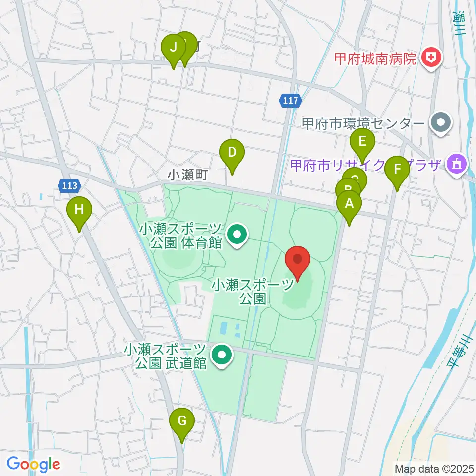 Jit リサイクルインク スタジアム周辺のファミレス・ファーストフード一覧地図
