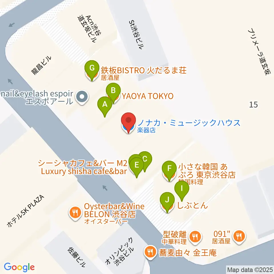 ノナカ・アンナホール周辺のファミレス・ファーストフード一覧地図