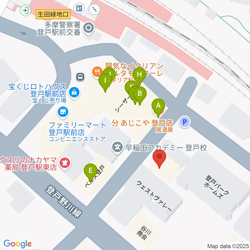 オンゴ周辺のファミレス・ファーストフード一覧地図