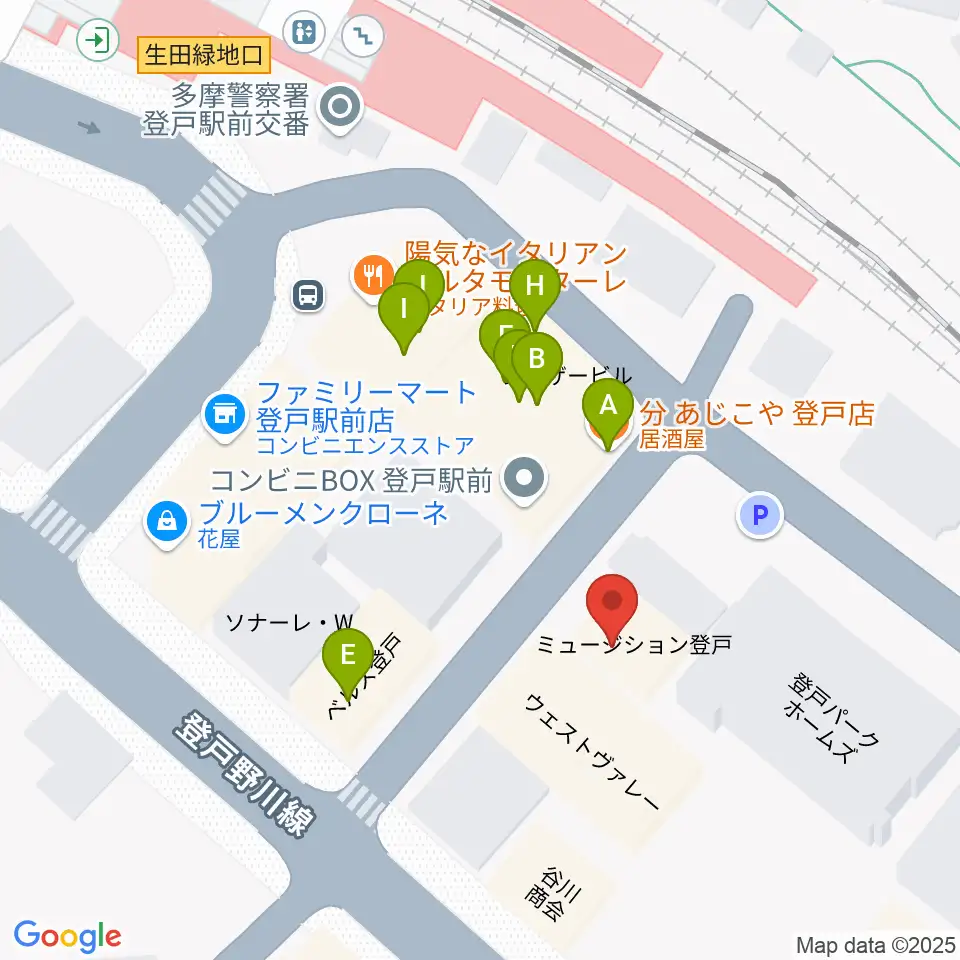 オンゴ周辺のファミレス・ファーストフード一覧地図