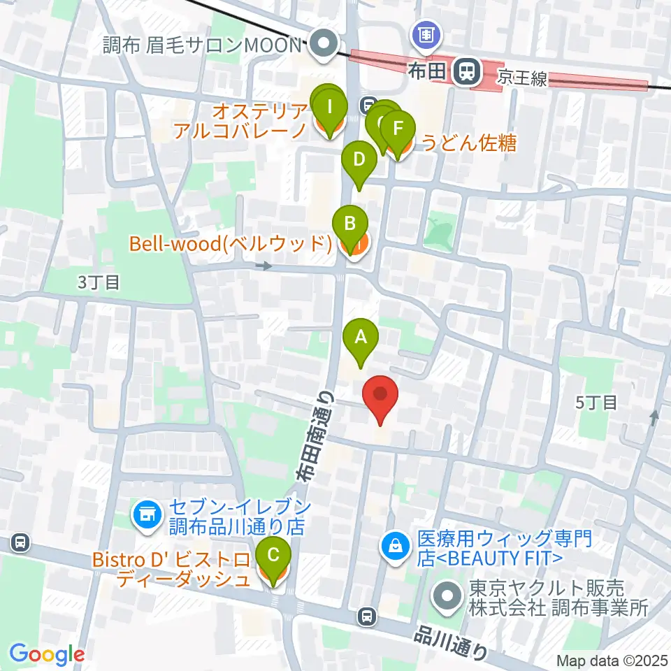 office DERZO周辺のファミレス・ファーストフード一覧地図