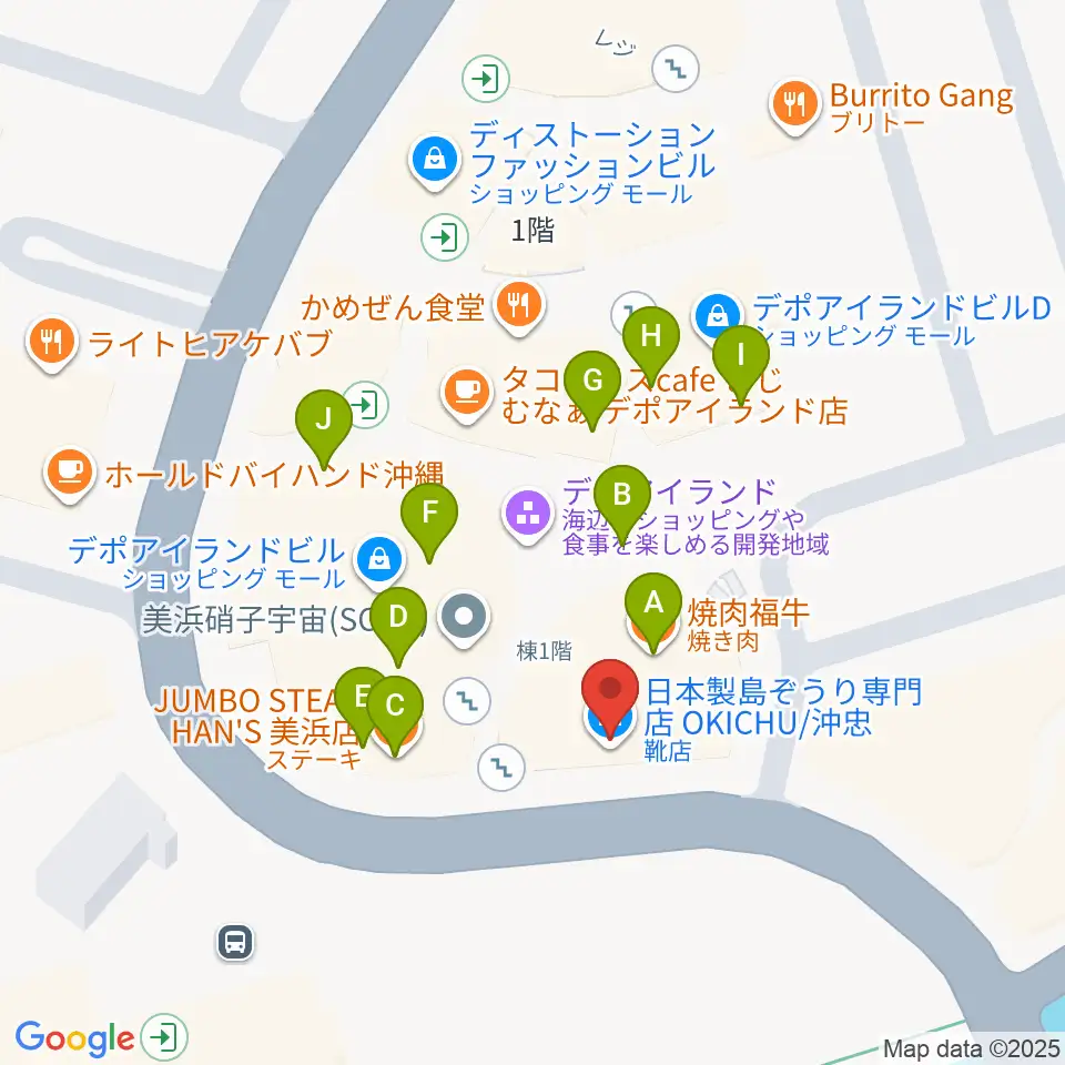 ライブハウスモッズ周辺のファミレス・ファーストフード一覧地図