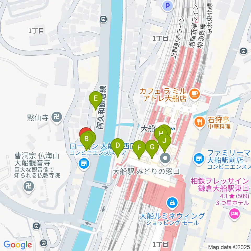 tuttofare〈トゥットファーレ〉周辺のファミレス・ファーストフード一覧地図
