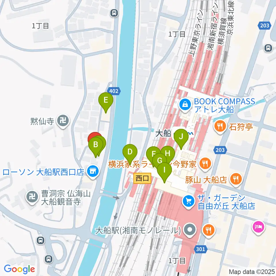 tuttofare〈トゥットファーレ〉周辺のファミレス・ファーストフード一覧地図