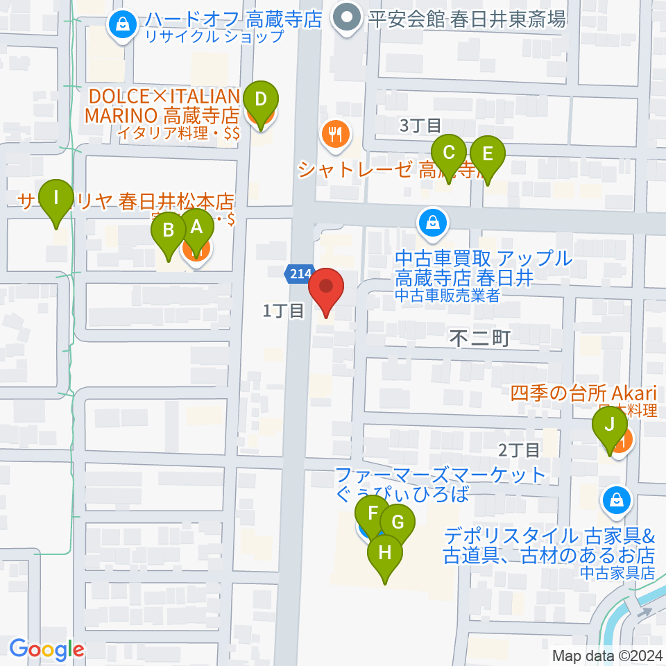 Bizen Works周辺のファミレス・ファーストフード一覧地図