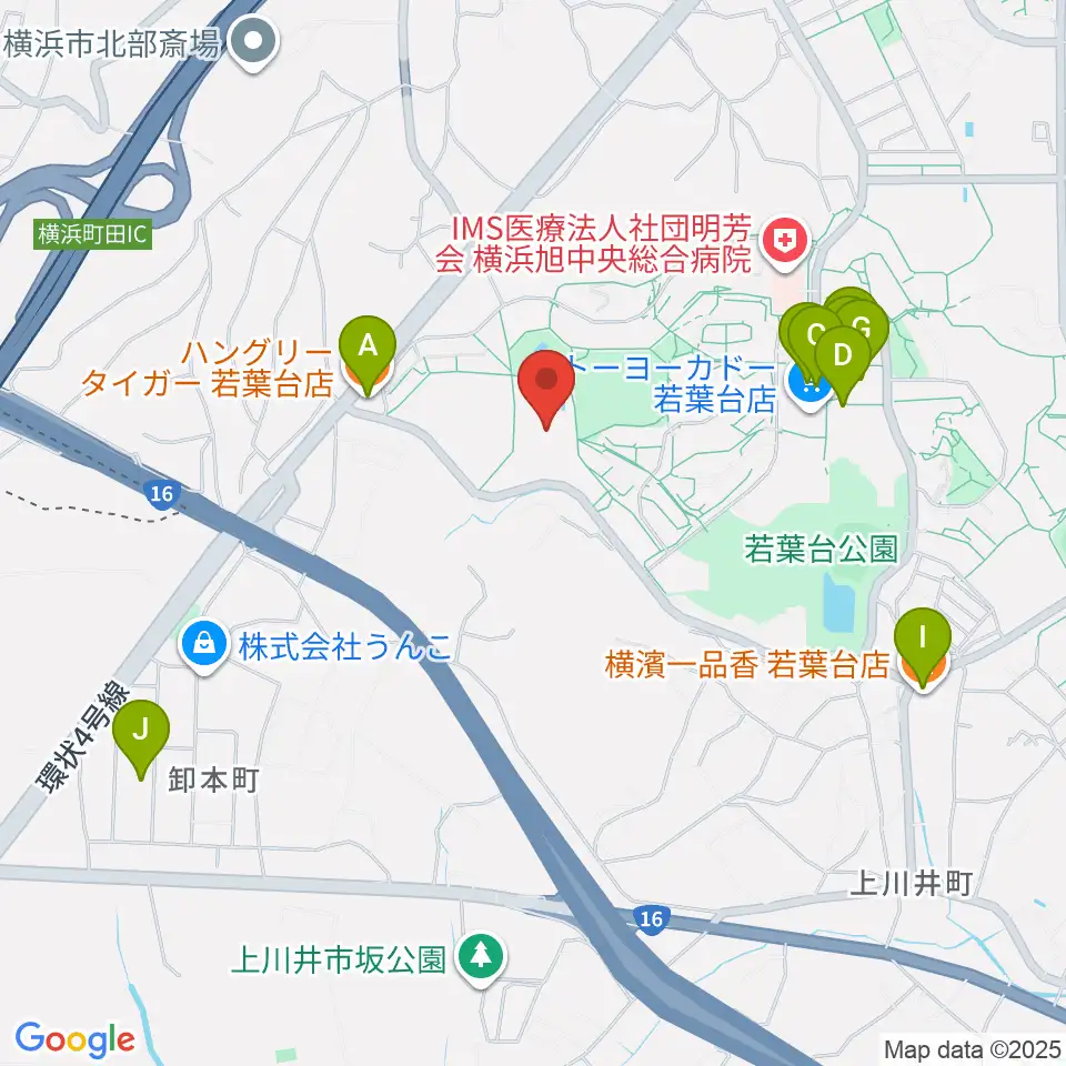 打鼓音 和太鼓教室周辺のファミレス・ファーストフード一覧地図
