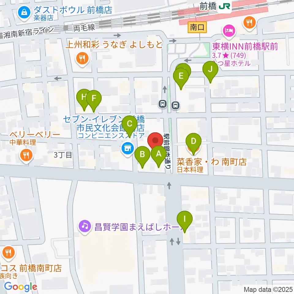 ブラスデコ周辺のファミレス・ファーストフード一覧地図