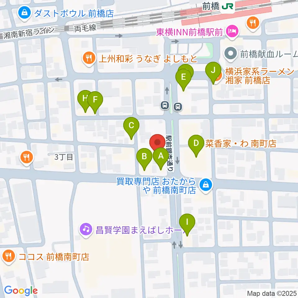 ブラスデコ周辺のファミレス・ファーストフード一覧地図