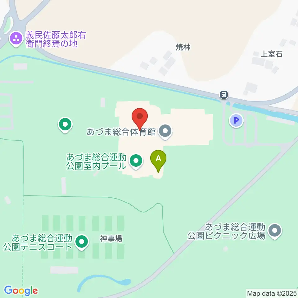 あづま総合体育館周辺のファミレス・ファーストフード一覧地図