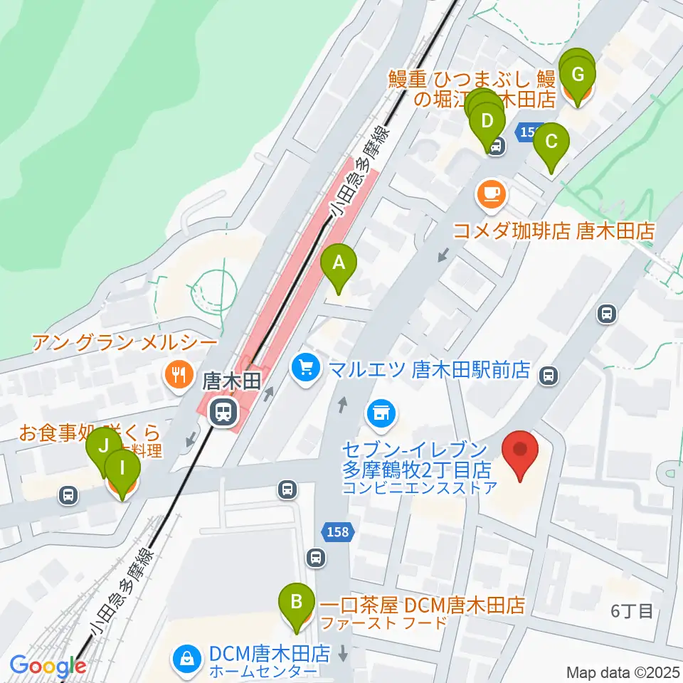 からきだ菖蒲館周辺のファミレス・ファーストフード一覧地図