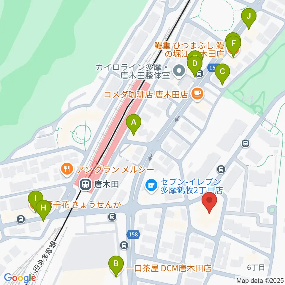 からきだ菖蒲館周辺のファミレス・ファーストフード一覧地図