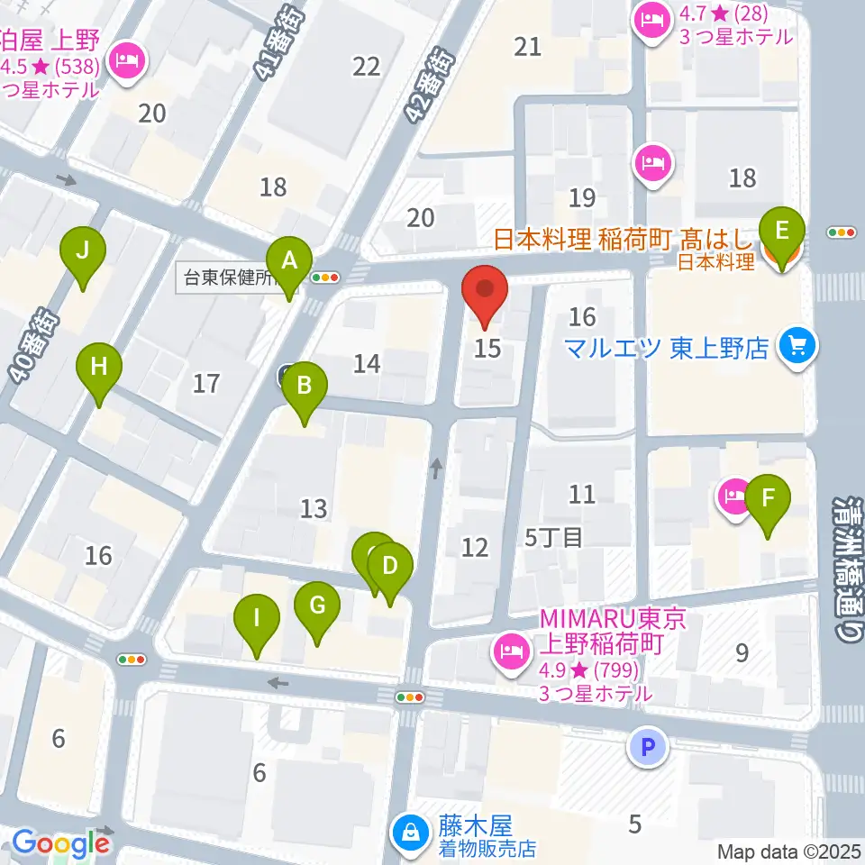 LOVERSION周辺のファミレス・ファーストフード一覧地図