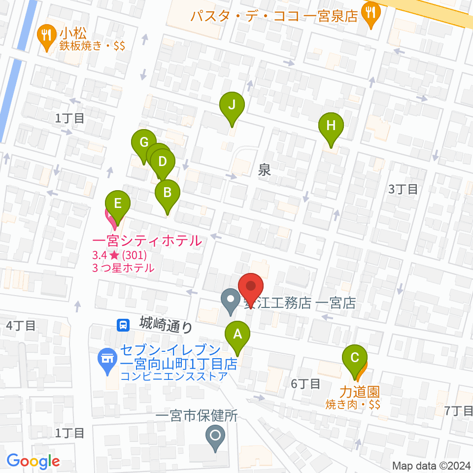 Studio 3km周辺のファミレス・ファーストフード一覧地図