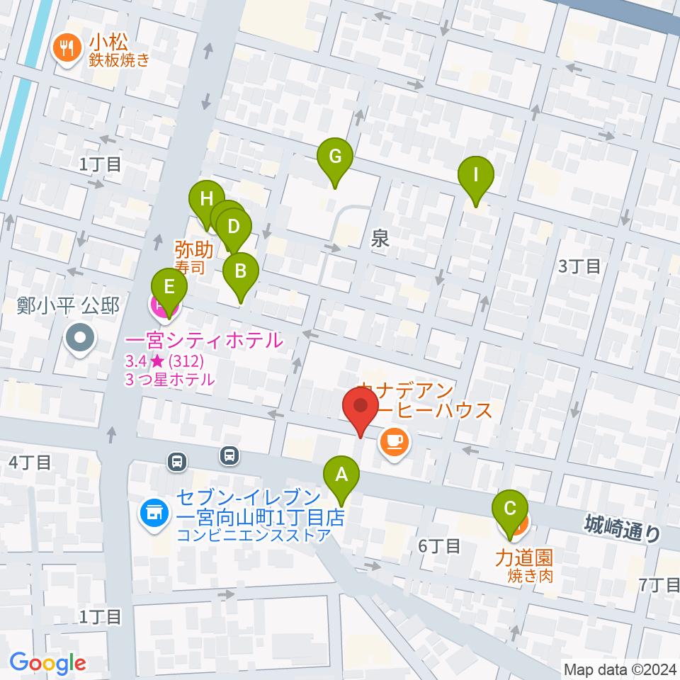 Studio 3km周辺のファミレス・ファーストフード一覧地図