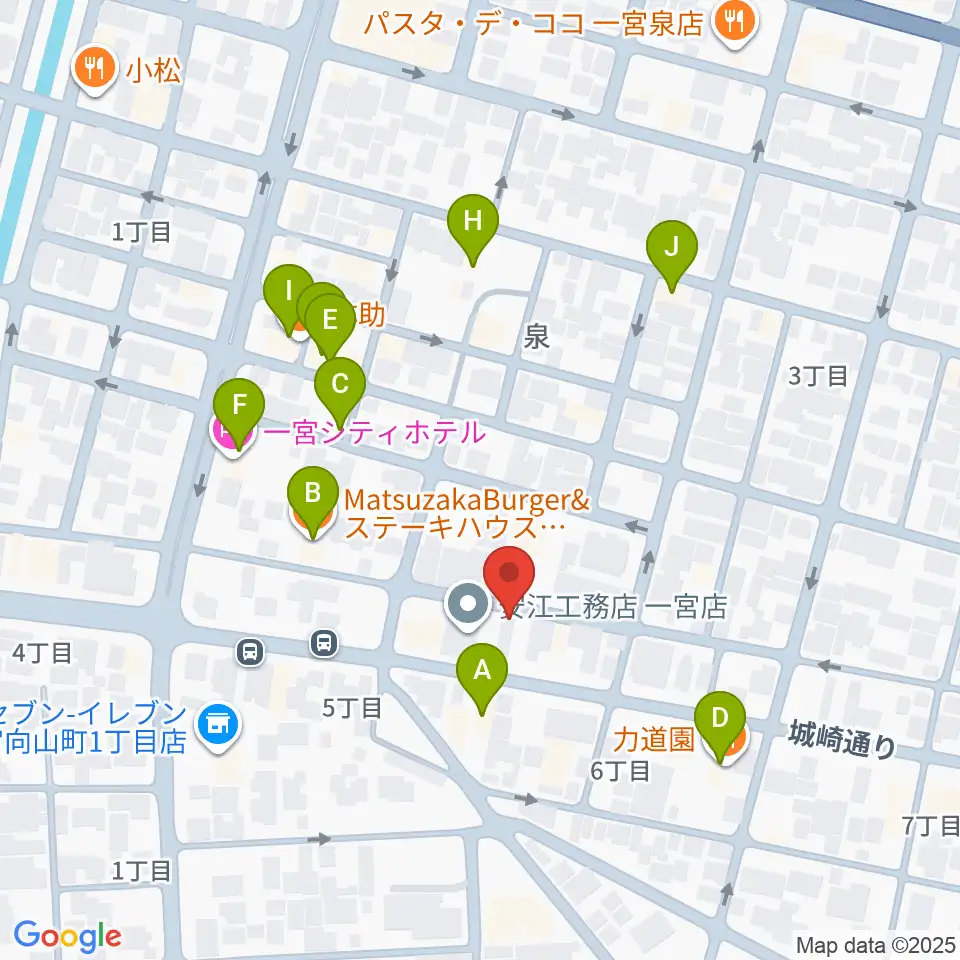 Studio 3km周辺のファミレス・ファーストフード一覧地図