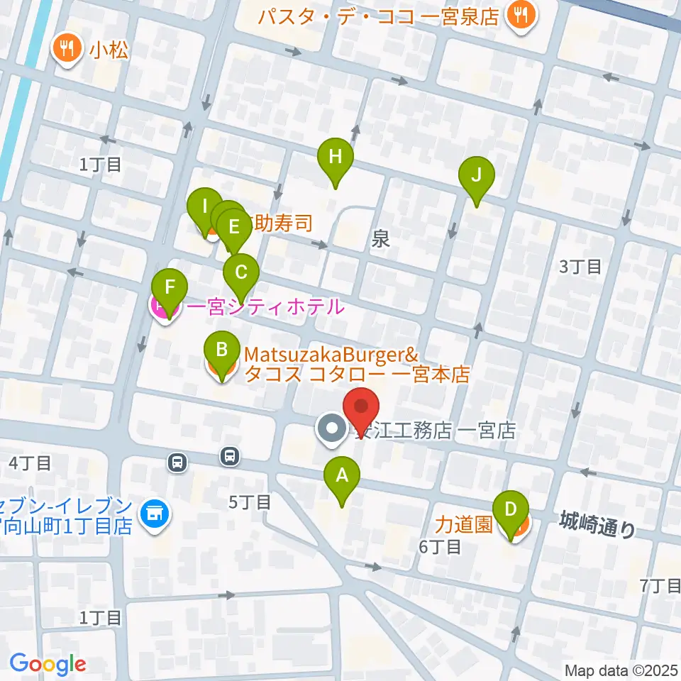 Studio 3km周辺のファミレス・ファーストフード一覧地図