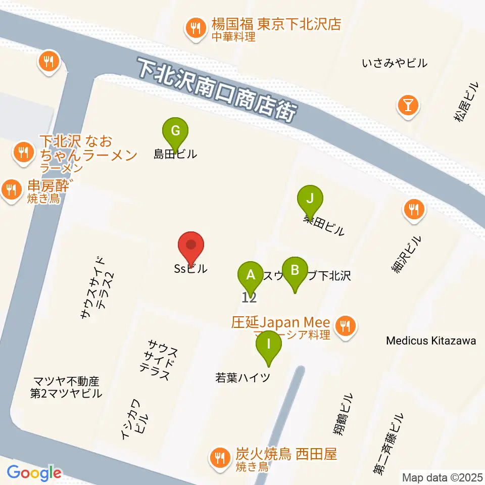 LANDRUTH ランドルース周辺のファミレス・ファーストフード一覧地図