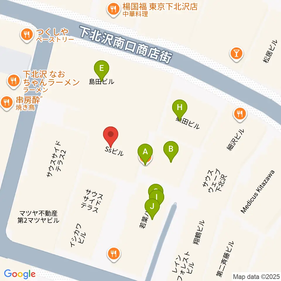 LANDRUTH ランドルース周辺のファミレス・ファーストフード一覧地図