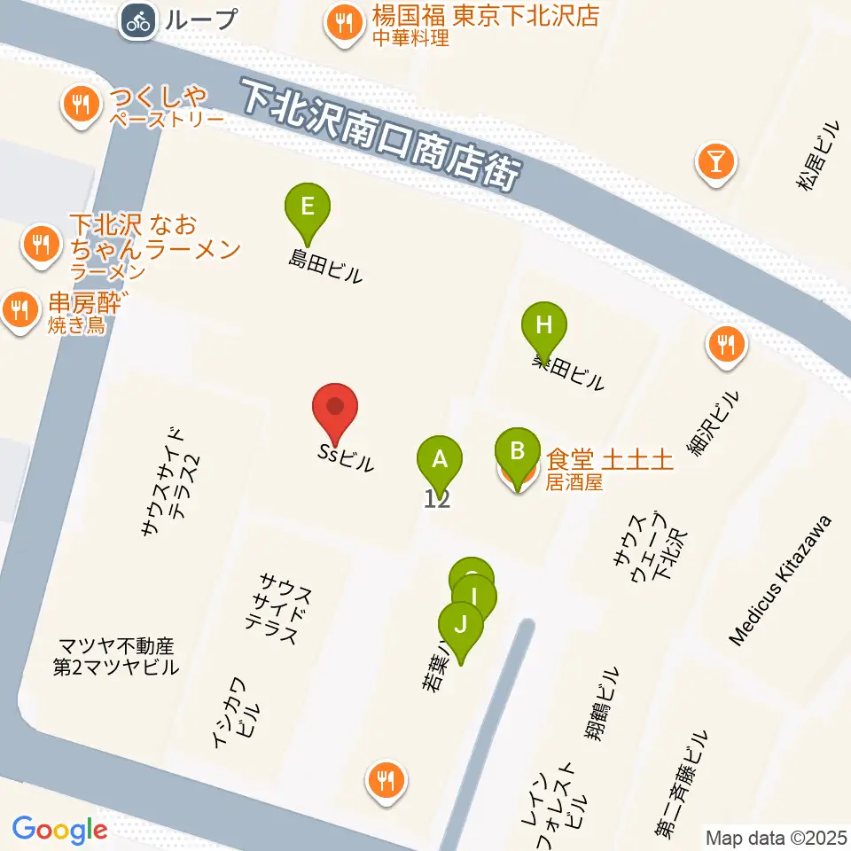 LANDRUTH ランドルース周辺のファミレス・ファーストフード一覧地図